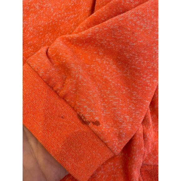 Volcom Sweatshirt Long Sleeve Lightweight Hoodie Neon Orange Heather Sz Lg Boho - Picture 8 of 12